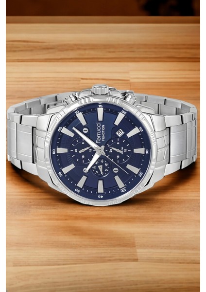 Function Erkek Kol Saati Gümüş-Mavi Renk FCF.13144FM.02+BILEKLIK ZMFER130 fiyatları