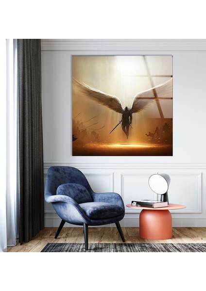 Hristiyan Melek Temperli Cam Duvar Tablosu indirimleri