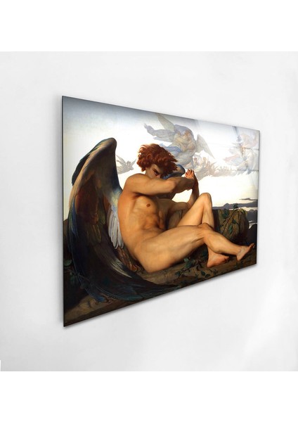 Yenik Melek Temperli Cam Duvar Tablosu modelleri