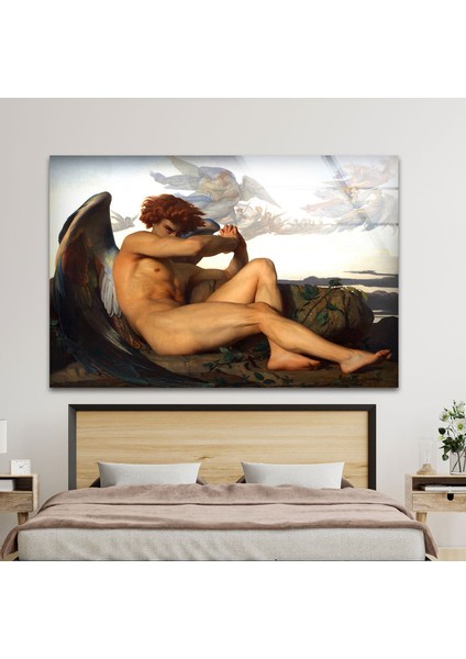 Yenik Melek Temperli Cam Duvar Tablosu fırsatları