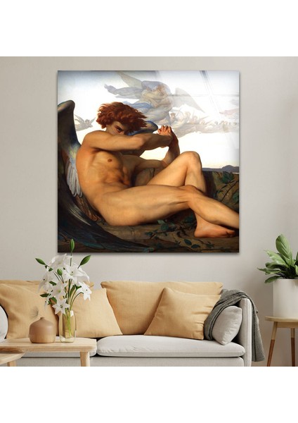 Yenik Melek Temperli Cam Duvar Tablosu indirimleri