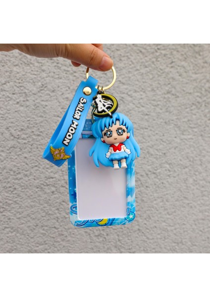 Sailor Moon Ay Savaşçısı Anime Karakter Anahtarlık ve Çanta Aksesuarı Kartlık