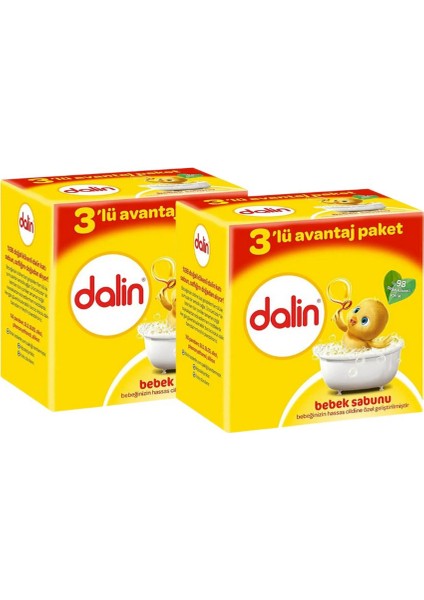 Bebe Sabun 3'lü 100 gr x 2 Adet