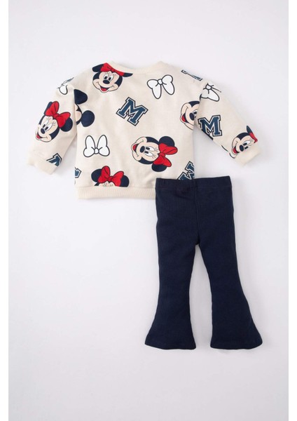 Kız Bebek Disney Mickey & Minnie Sweatshirt Tayt 2'li Takım C0776A524SP