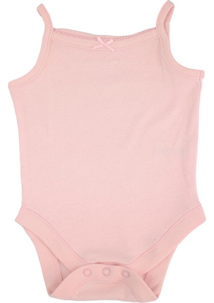 Desenli Pembe Pamuk 5'li Bodysuit