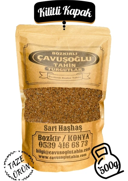 Bozkırlı Çavuşoğlu Sarı Haşhaş 500g