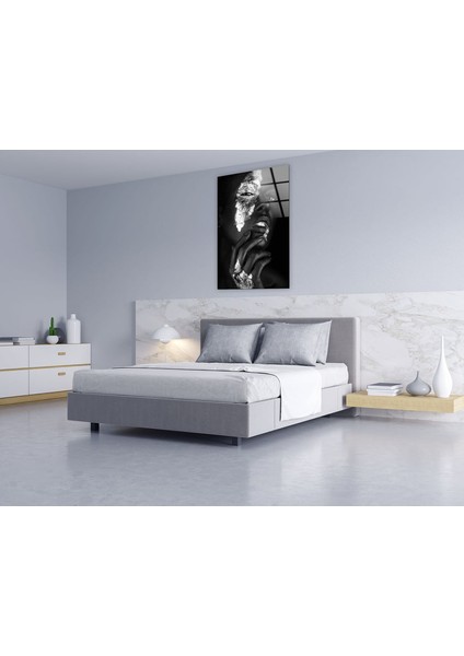 Kadın Portresi Temperli Cam Duvar Tablosu fırsatları