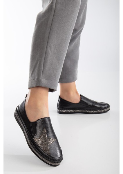 Suins Ilaria Kadın Taşlı Spor Ayakkabı Lastikli Sneaker Günlük modelleri