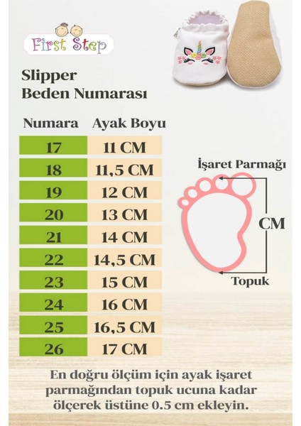 First Step Dinazor Kaydırmaz Taban Patik Saks F-823