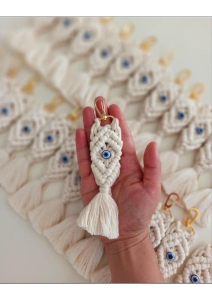 El Örmesi Makrome Anahtarlık Seti, 25 Adet El Yapımı Dekoratif Ve Uzun Ömürlü Anahtarlık Koleksiyonu