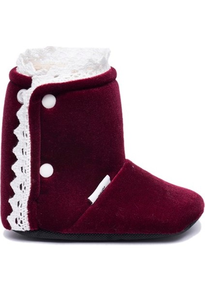 Bordo Kadife Ev Botu