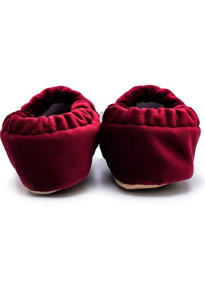 Taç Nakışlı Kaydırmaz Taban Kadife Patik Kırmızı F-823 fırsatları