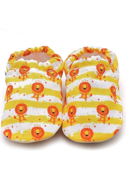 Leon Kaydırmaz Taban Bebek Yazlık Patik Sarı , Ev Botu Terliği Kreş Ayakkabısı Panduf F-824 fiyatları