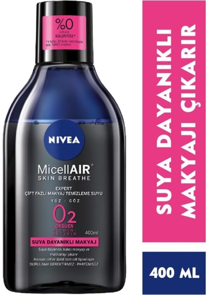 Make Up Expert Çift Fazlı Micellar Makyaj Temizleme Suyu 400ML fiyatları