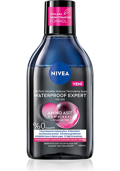 Çift Fazlı Micellar Waterproof Expert Makyaj Temizleme Suyu 400 ml