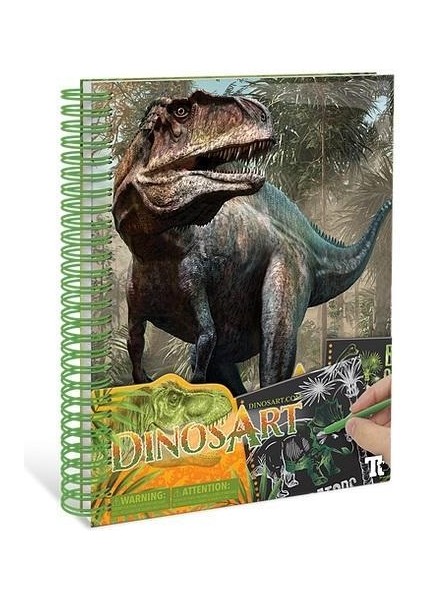 Dinosart Yaratıcı Kazıma Aktivite Kitabı Dinazorlar