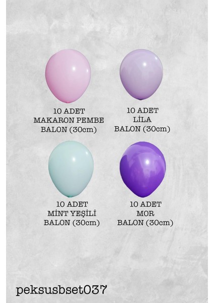 Deniz Kızı Tema Doğum Günü Balon Demeti 40 Parça fiyatları