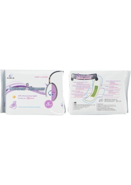 Airiz Kadın Pedi 3 Adet 10'lu Gündüz Seti Gece Kullanımına Uygun Nefes Alabilir Yüzey fırsatları