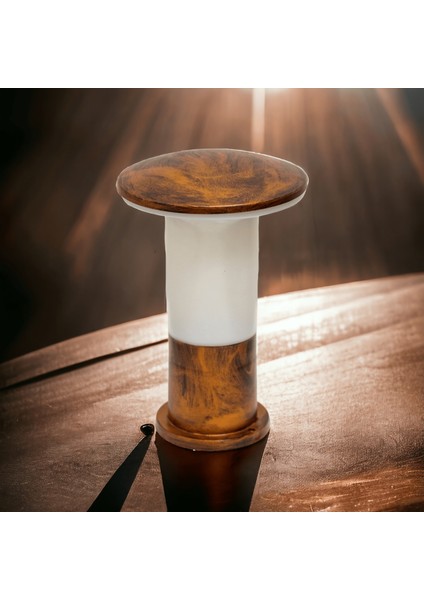 Bakır Eskitme Set Üstü Bahçe Duvar Apliği, E27 Duylu 29 cm Eskitme Renk Mantar Armatür (Ampul Hariç) indirimleri