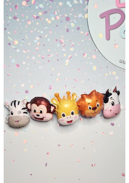 Safari Hayvanları Birleşik Folyo Balon Uzun 107CM fiyatları