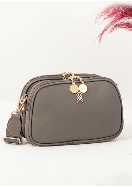 Greg Saten 3 Ayrı Bölmeli Kadın Çapraz Çanta BP-4794O