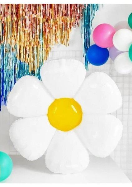 Papatya Folyo Balon Papatya Temalı Balon Büyük Boy