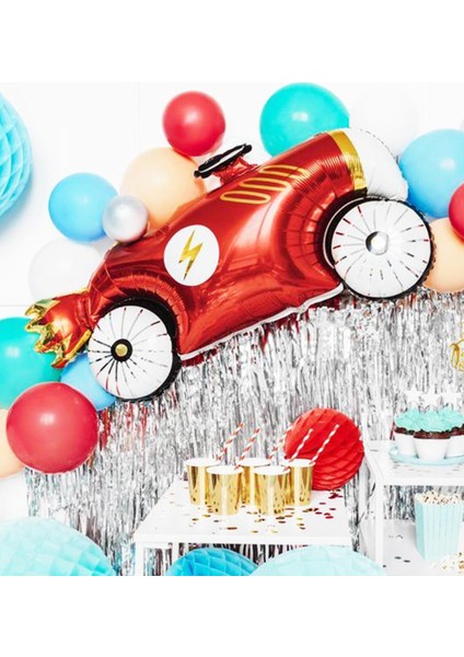 Retro Araba Folyo Balon Yarış Temalı Doğum Günü Model Araba Balon 93CM fiyatları