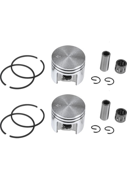 2x 38MM Piston ve Halkalar 10MM Pin Iğneli Rulman Kiti Stihl MS180 018 180 Testere Için Fit (Yurt Dışından)