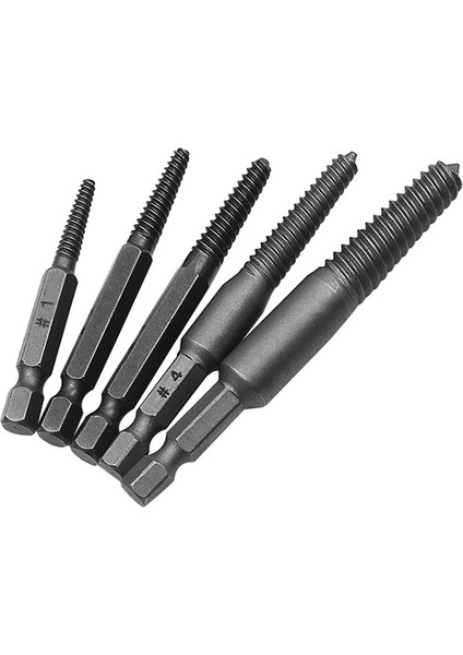 5pcs Vida Çıkarıcı Merkezi Matkap Uçları Kılavuz Seti Kırık Hasarlı Cıvata Sökücü (Yurt Dışından)