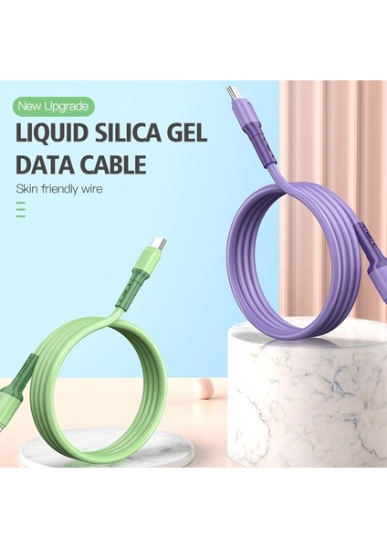 Mikro USB Kablosu 3A Hızlı Şarj Sıvı Yumuşak Silikon Kablo Samsung S6 Xiaomi Huawei Android Cep Telefonu Veri Kablosu (Yurt Dışından) modelleri