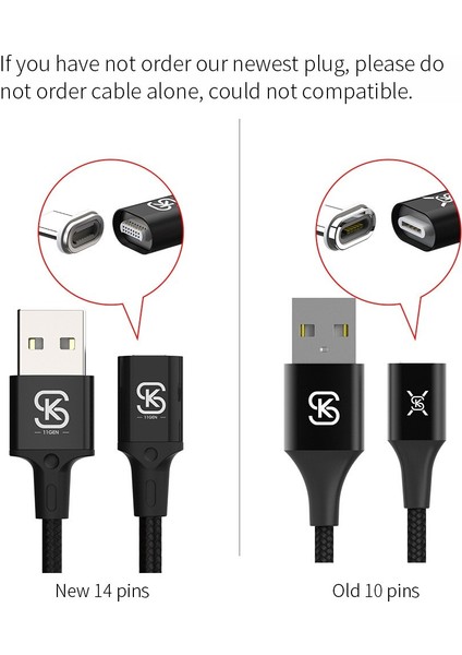Sıkaı 11. Nesil 5A Manyetik Kablolar 3 In 1 Mikro USB Tip C Hızlı Şarj iPhone 13 Huaweı Mate 40 P50 Xiaomi Oneplus 1.2 M (Yurt Dışından)