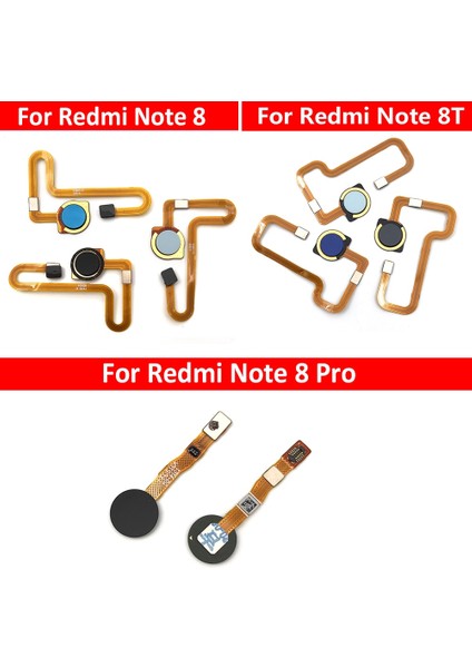 Parmak Izi Sensörü Tarayıcı Dokunmatik Kimlik Bağlantı Anakart Ana Düğme Xiaomi Redmi Için Not 8 8t 8 Pro Flex Kablo (Yurt Dışından)