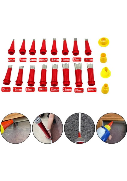 20 Pcs Tutkal Memesi Entegre Paslanmaz Çelik Sökülebilir Taban Yapısı Tutkal Mastik Cam Tutkalı Memesi (Yurt Dışından) fiyatları