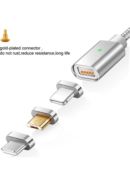 Elough E04 Manyetik Kablo iPhone 8 Poco X3 Xiaomi Mikro USB C Tipi Kablo Hızlı Şarj Cep Telefonu Mıknatıslı Şarj Cihazı USB Kablosu (Yurt Dışından) indirimleri