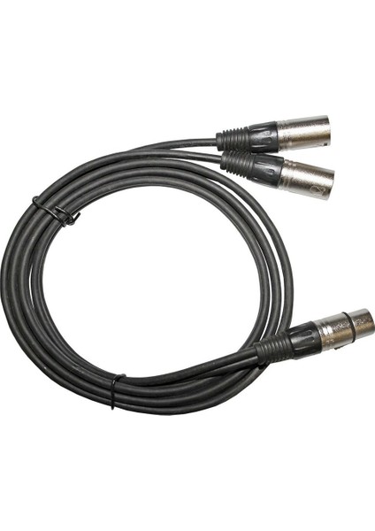 Splitter Mikrofon Kablosu Ses Adaptör Kablosu Süper Uzun Esnek Xlr Pin 1 Kadın Çift 2 Erkek 3ft Optik Fiber Kablolar DVI (Yurt Dışından)