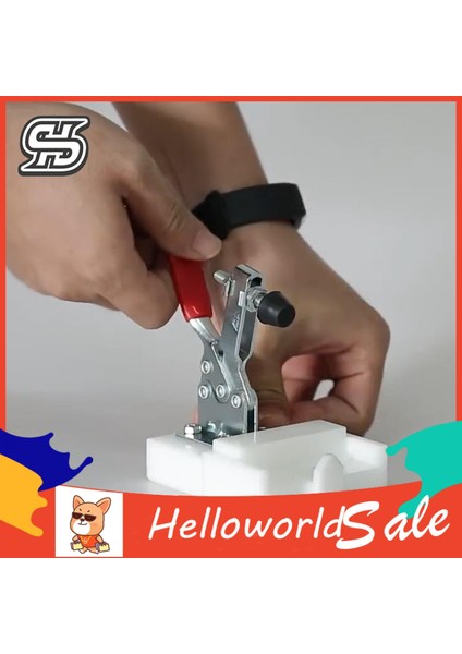 Helloworld Dikey Kelepçe Hızlı Çıkarma Kolu Paslanmaya Karşı Dayanıklı Dikey Kelepçe (Yurt Dışından)