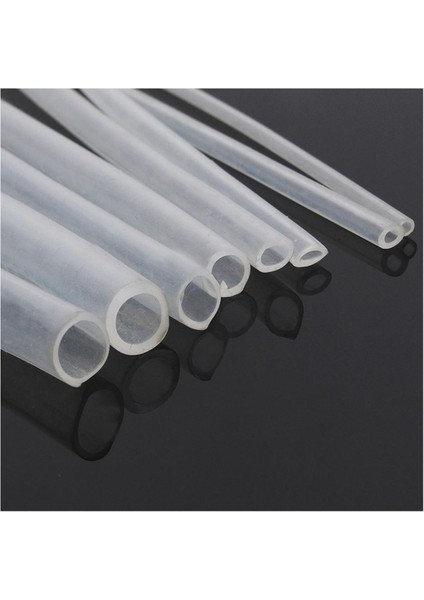 3 Adet 2 Metre Silikon Tüp Silikon Tüp Basınç Hortumu Son Derece Esnek 3X5MM (Yurt Dışından)