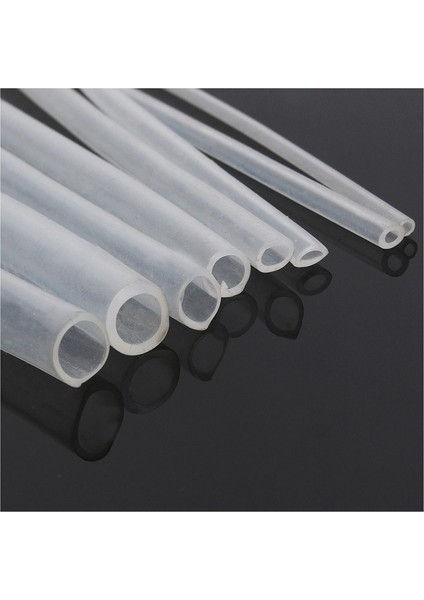 3 Adet 2 Metre Silikon Tüp Silikon Tüp Basınç Hortumu Son Derece Esnek 3X5MM (Yurt Dışından)