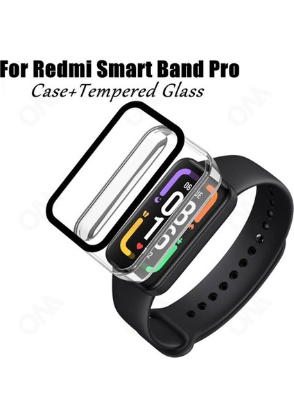 Xiaomi Redmi Mi Band Pro Için Koruyucu Kılıf Tam Kapsama Tampon Kapak + Temperli Cam Ekran Koruyucu Akıllı Saat Kabuk (Yurt Dışından)