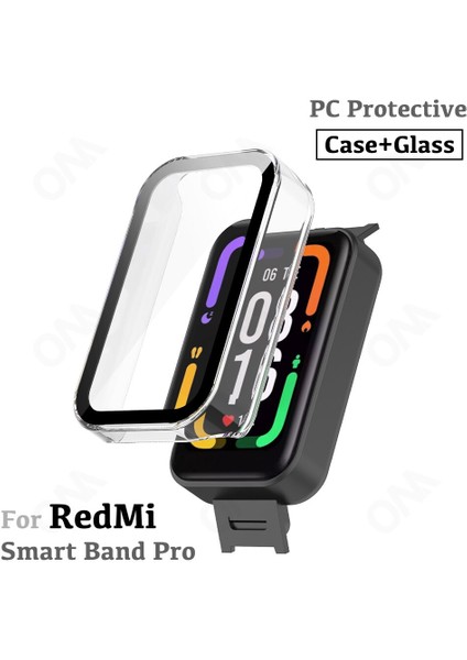 Xiaomi Redmi Mi Band Pro Için Koruyucu Kılıf Tam Kapsama Tampon Kapak + Temperli Cam Ekran Koruyucu Akıllı Saat Kabuk (Yurt Dışından) modelleri