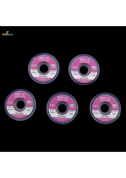 5 Adet 2mm Bga Lehim Sökme Lehim Kalay Sökücü Bakır Tel Kablo 1 M (Yurt Dışından)
