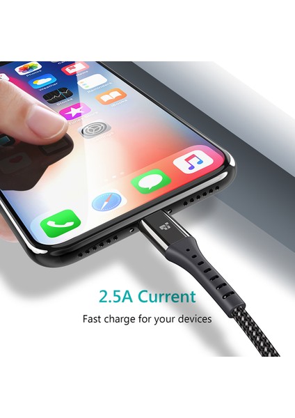 Tıegem USB Kablosu iPhone 13 12 11 Pro Max x Xr Xs 8 7 6s 6 iPad Hızlı Veri Şarj Şarj Cihazı USB Tel Kablosu Cep Telefonu Kabloları (Yurt Dışından)