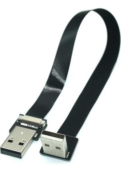 Ffc Tip-C Mini Mikro USB Uzatma Şerit Kablosu 90 Fpv Ince Düz Yumuşak Esnek Fpc Şarj Fpv Fırçasız El Gimbal Monitörü (Yurt Dışından)