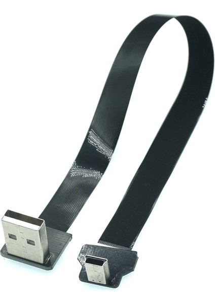 Ffc Tip-C Mini Mikro USB Uzatma Şerit Kablosu 90 Fpv Ince Düz Yumuşak Esnek Fpc Şarj Fpv Fırçasız El Gimbal Monitörü (Yurt Dışından)