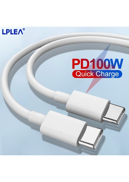 100W Pd Usb-C USB Tip C Yıldırım Kablosu Hızlı Şarj Cihazı Apple Samsung Huawei P30 Xiaomi Veri Hattı Adaptörü Telefon Aksesuarları (Yurt Dışından)