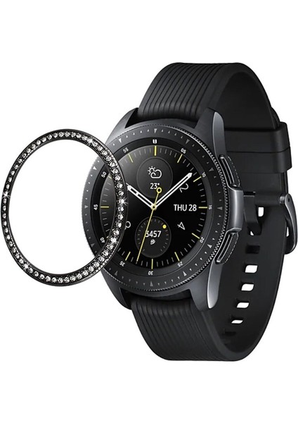 Bling Çerçeve Samsung Galaxy Izle 42MM Çerçeve Kapak Elmas Metal Halka Yapışkanlı Koruyucu Kapak Anti Scratch Izle Aksesuarları (Yurt Dışından) indirimleri