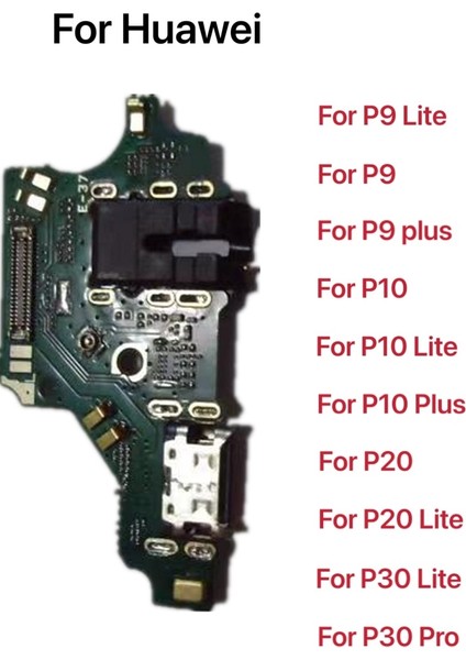Yeni USB Şarj Kurulu Mikrofon Modülü Huawei P30 P20 Pro P10 P9 Artı Mini P8 Lite 2017 Şarj Portu Dock Flex Kablo (Yurt Dışından)