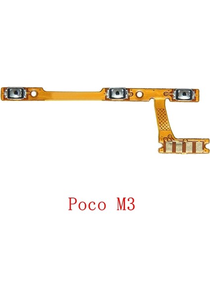 Güç Ses Düğmesi Flex Xiaomi Mi Poco M3 F2 Pro F3 X3 C3 F1 M2 Pro Güç Flex Kablo Yedek Parçaları (Yurt Dışından)