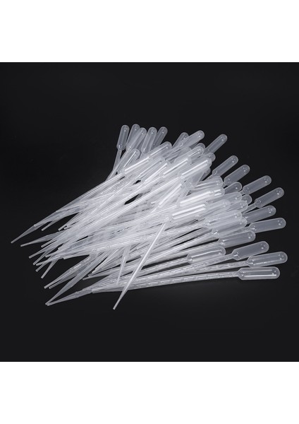 100 Adet 10ML Şeffaf Plastik Transfer Pipet Pasteur Pipetler Damlalıklı (Yurt Dışından)