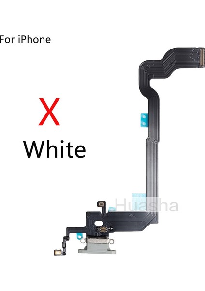 Adet USB Şarj Aleti Şarj Portu Dock Konnektörü Veri Flex Kablo Yedek Parçaları iPhone 7 8 Artı x Xr Xs Max (Yurt Dışından)